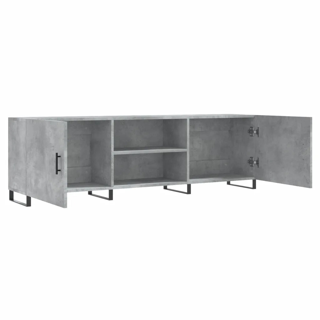 Mobile TV | Armadietto TV | Mobile Porta TV Grigio Cemento 150x30x50cm in Legno Multistrato