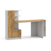 Vicco set scrivania Bianco/Rovere dorato 150 x 59 cm Set di 2
