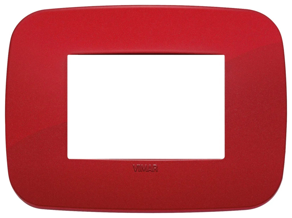 VIMAR Placca Round 3M rosso - 19683.85