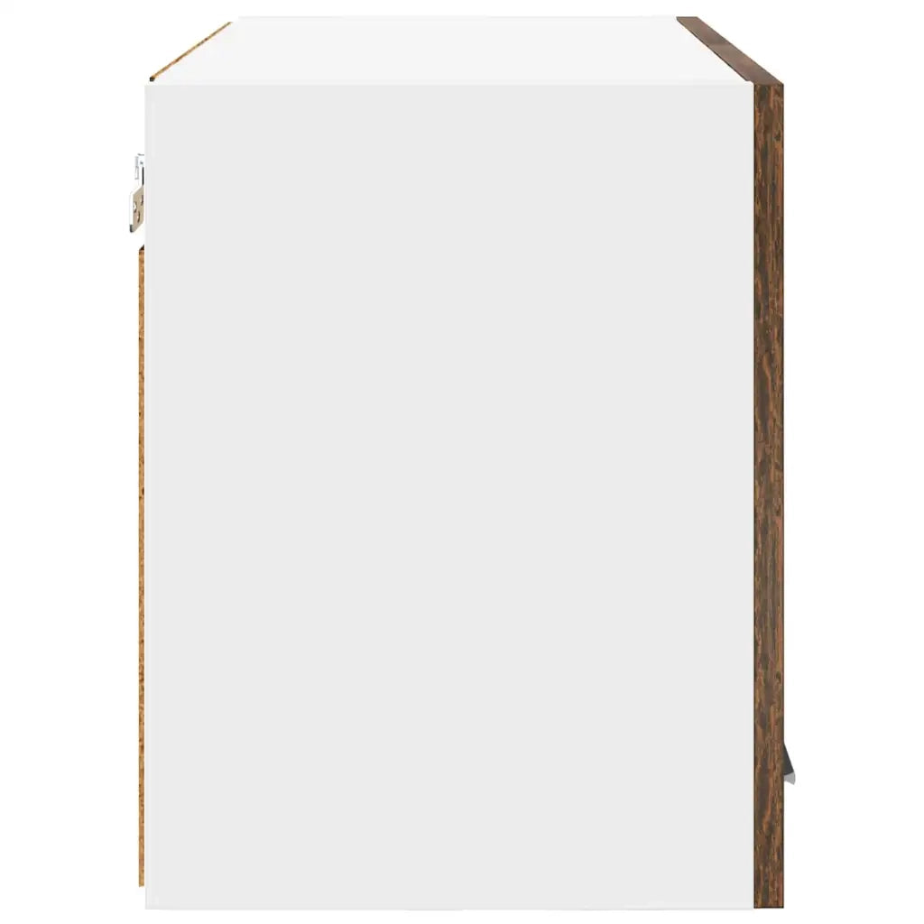 Armadio pensile Rovere Affumicato e Bianco 60 x 31 x 40 cm