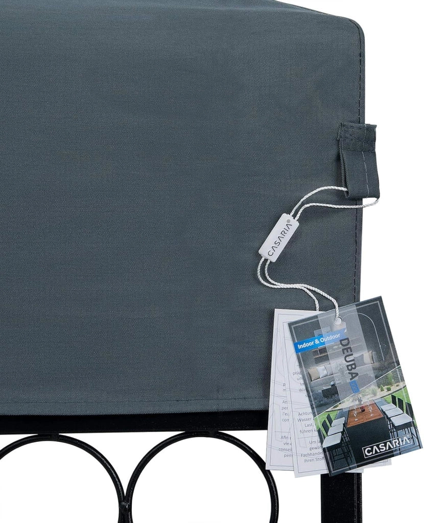 Gazebo EldaPadiglione 3x4m in Metallo Resistente Idrorepellente con Pannelli Laterali Tendone da Giardino Feste