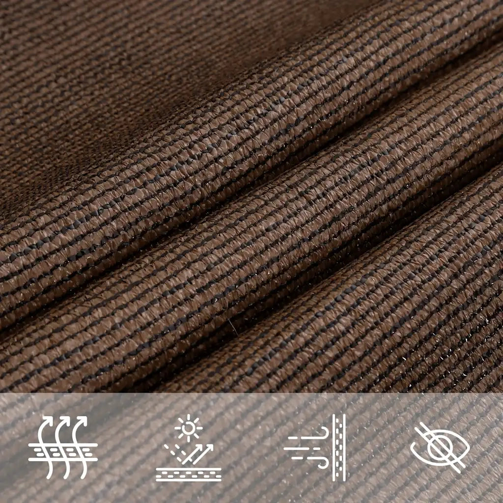 Vela Parasole 160 g/mÂ² Marrone 7x7 m in HDPE