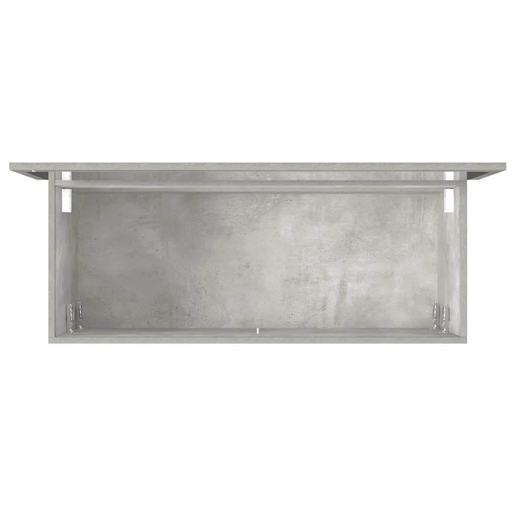 Mobile da Bagno con Specchio-Armadietto a Specchio da Bagno Grigio Cemento Legno Multistrato 169809
