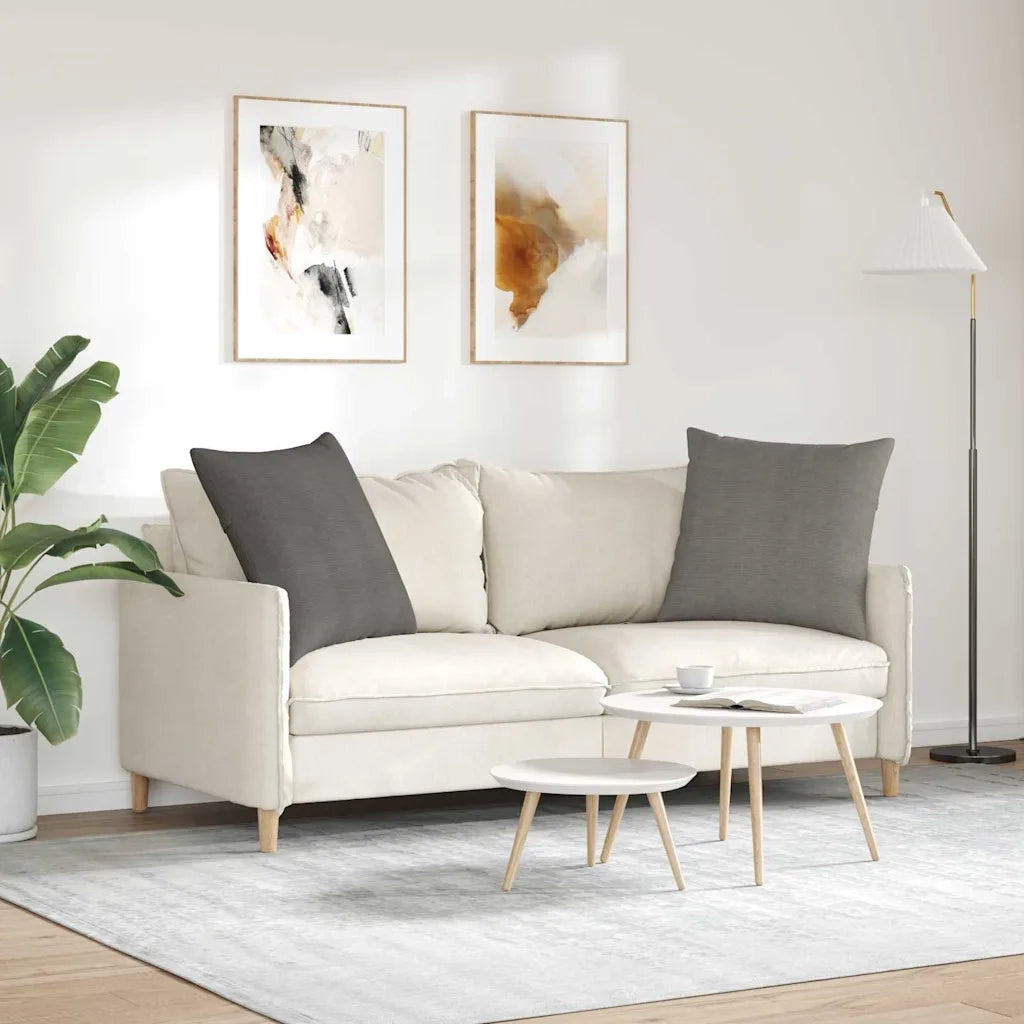 Cuscini da Divano 2 pz | Cuscini per sedie Grigio chiaro 80 x 80 cm
