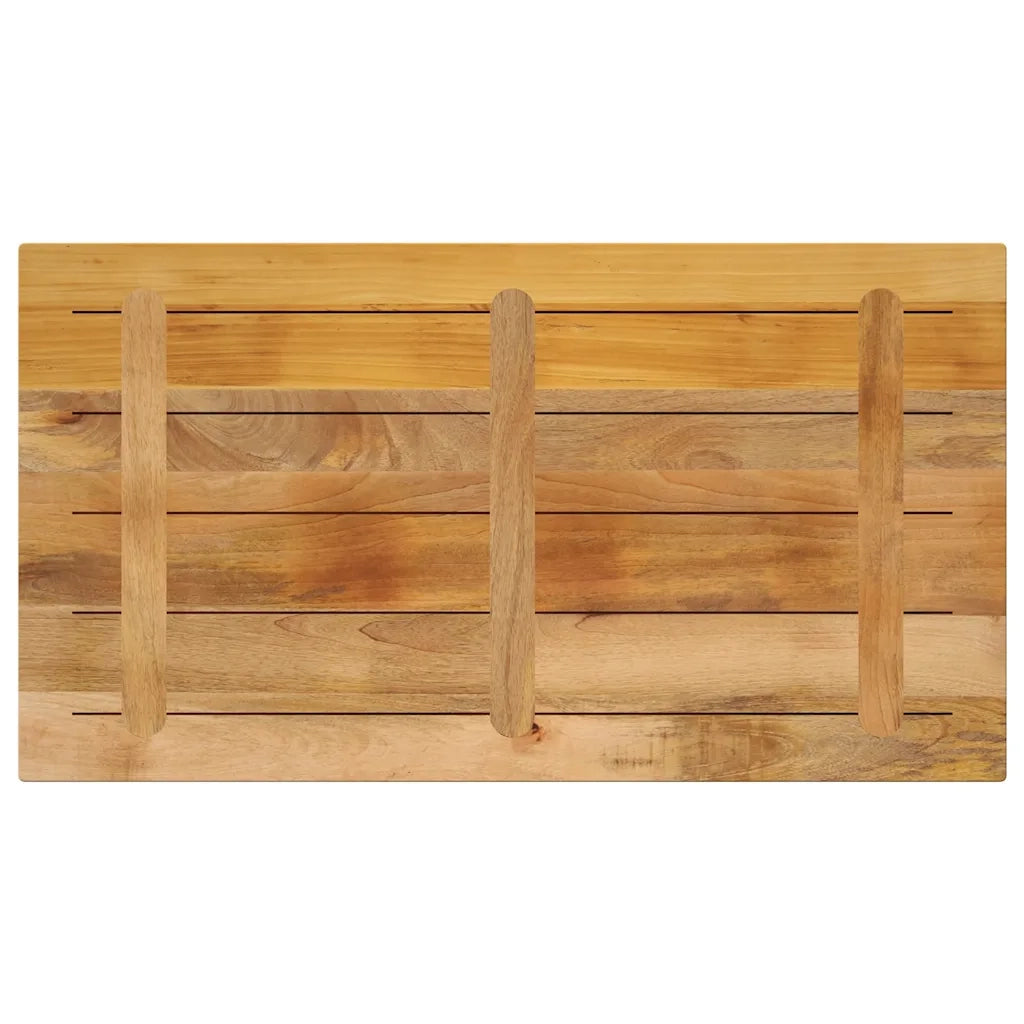 Piano per Tavolo 110x50x3,8 cm Rettangolare Legno Mango Grezzo 371397