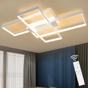 ZMH Lampada da soffitto LED moderna geometrica rettangolare 100cm per soggiorno camera