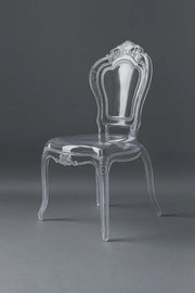 Set di Sedie - Sedie Transparenti - Arredamento Cucina - Design Barocco - 54x51x98 cm - Transparente
