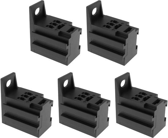 Relè Automobilistico 5-Pin - Socket di Relè Minimo - 6-24V/15-25A - 2x6,3mm/3x4,8mm Socketti - Installazione Facile