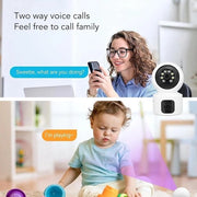 Camera di Sicurezza Wi-Fi 2K Binnentuin - Doppio Obiettivo Sicurezza Casa - Comunicazione a Due Vie - Visione Notturna - Panoramica 360 Gradi Rilevamento Movimento.