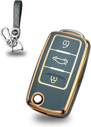 Hanger per chiavi Protezione per auto VW Up Caddy Tiguan Golf Polo T5 Skoda Fabia Seat Altea Leon Grigio