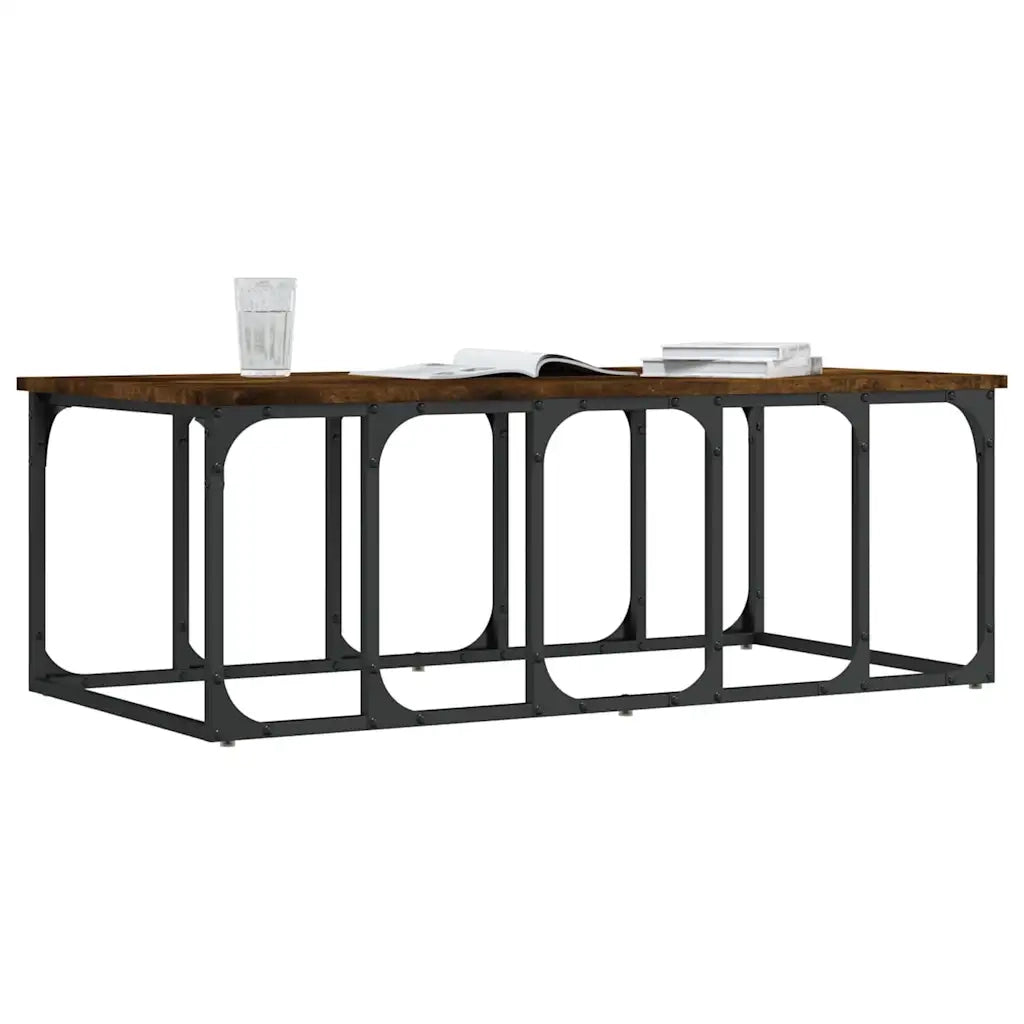 Tavolino da salotto | Tavolino da caff¨¨ | Tavolino da Soggiorno Rovere Fumo 100x50x35,5cm Legno Multistrato