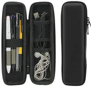 Etui Portatile Piccolo, Etui Rigid, Etui Impermeabile con Celle, Organizzatore per Borse di Scuola per Ragazzi e Ragazze, Materiale da Scrivere e Attrezzature da Ufficio, Nero