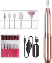 Vijillatrice elettrica 6-in-1 Portatile Professionale Trattore unghie per Manicure e Pedicure a casa - Adatto per principianti Kit trattore unghie elettrico