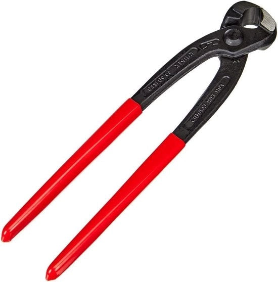 Tangolo di fissaggio nero con rivestimento in plastica, lunghezza 220 mm - 10 98 I220