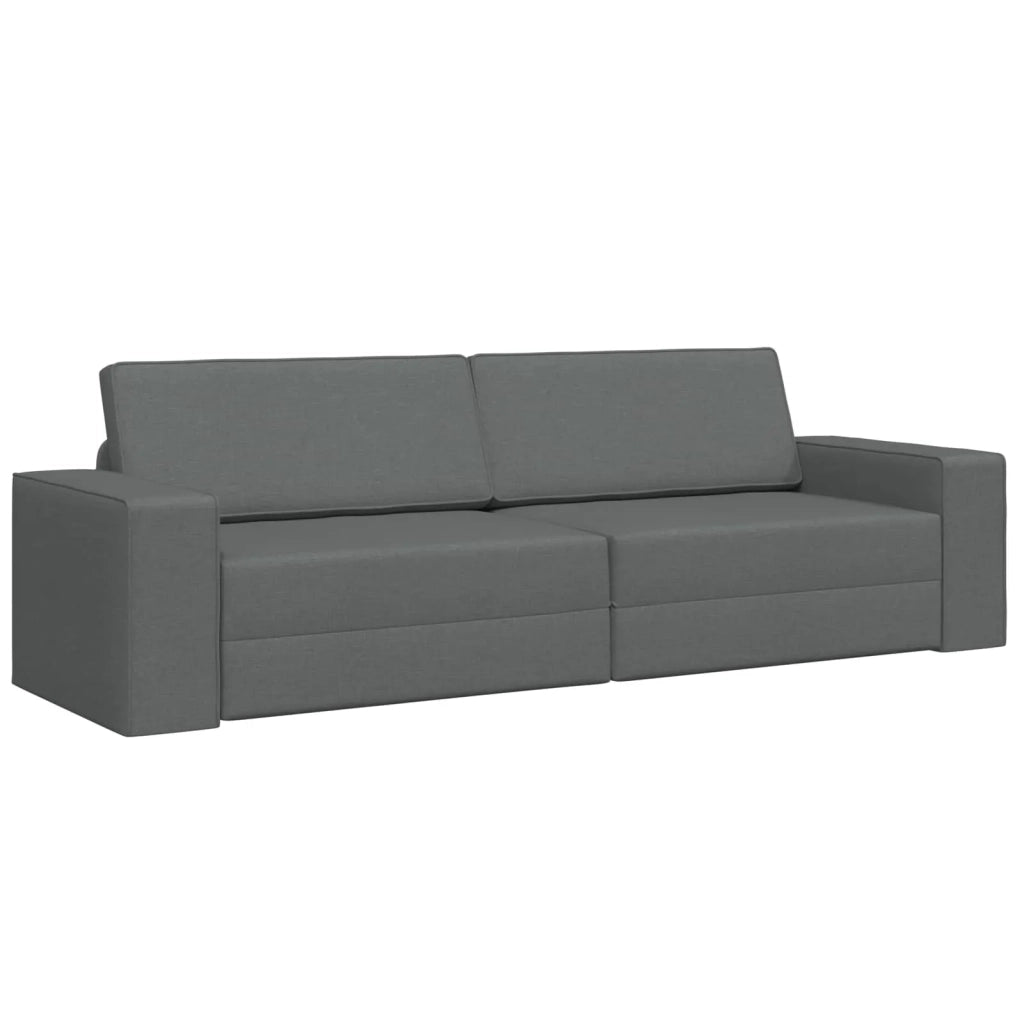 Divano letto Grigio scuro 245 x 78 x 77 cm Tessuto 4106716