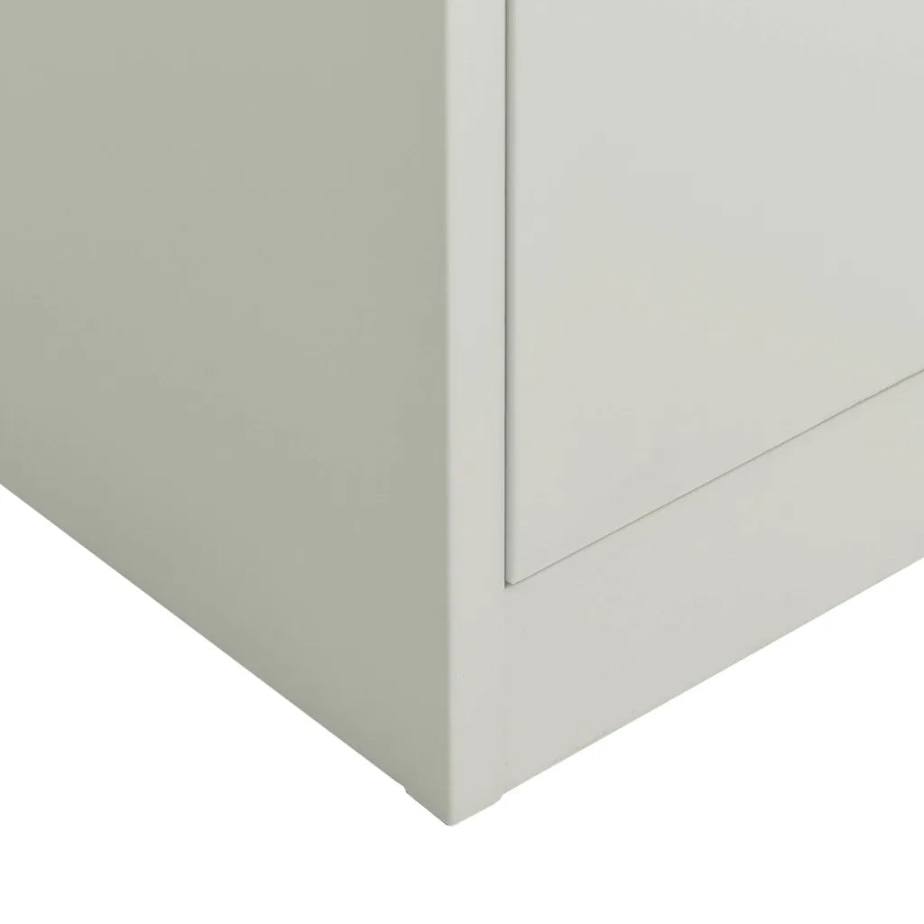 Armadio con Ripiani Grigio Chiaro 90x40x180 cm in Acciaio cod mxl 77395