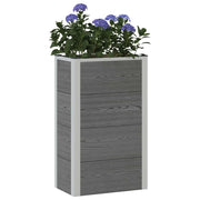 Fioriere | Cassetta per fiori | Letto rialzato da giardino Grigio 50 x 30 x 22 cm