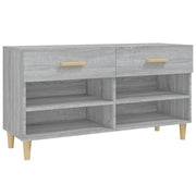 Scarpiera | Mobile per scarpe Grigio Sonoma 102x35x55 cm in Legno Multistrato