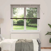 Tenda Veneziana Marrone Scuro con Motivo 150 x 130 cm PVC 42003793