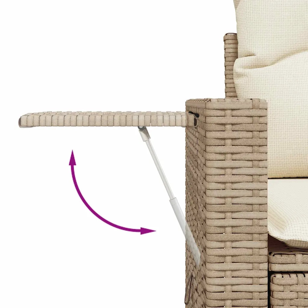 Set Divano da Giardino 14 pcs Beige polyrattan 3361811