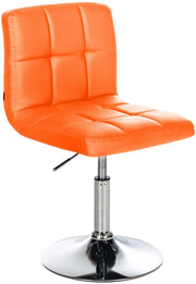 Sedia lounge Palma V2 in similpelle arancione