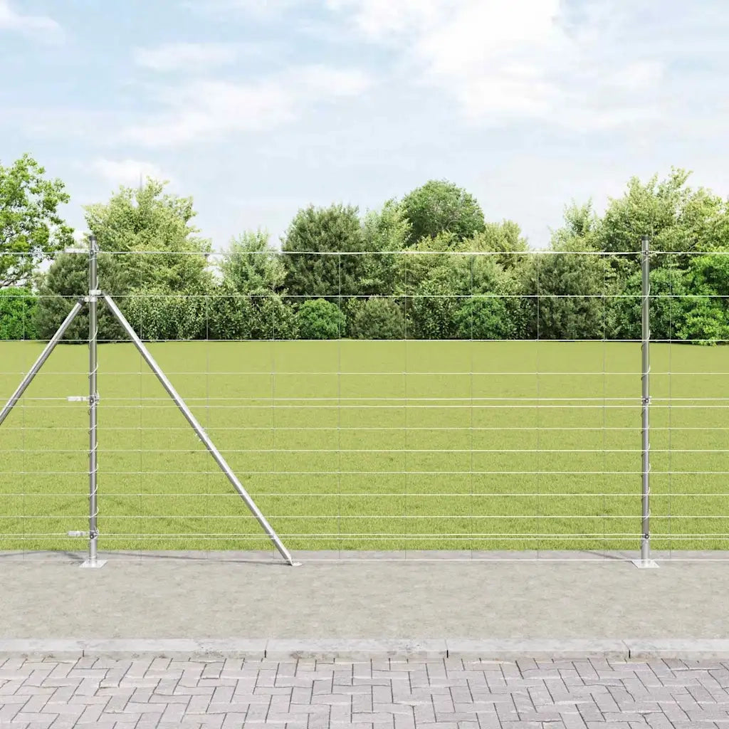 Palo della recinzione Zincato 50 x 1,4 m Acciaio