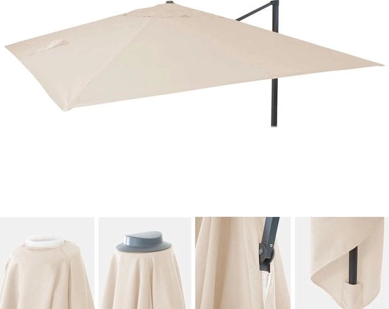Parasole di ricambio per Ombrellone di lusso 3x4m - Resistente alle intemperie e protezione UV