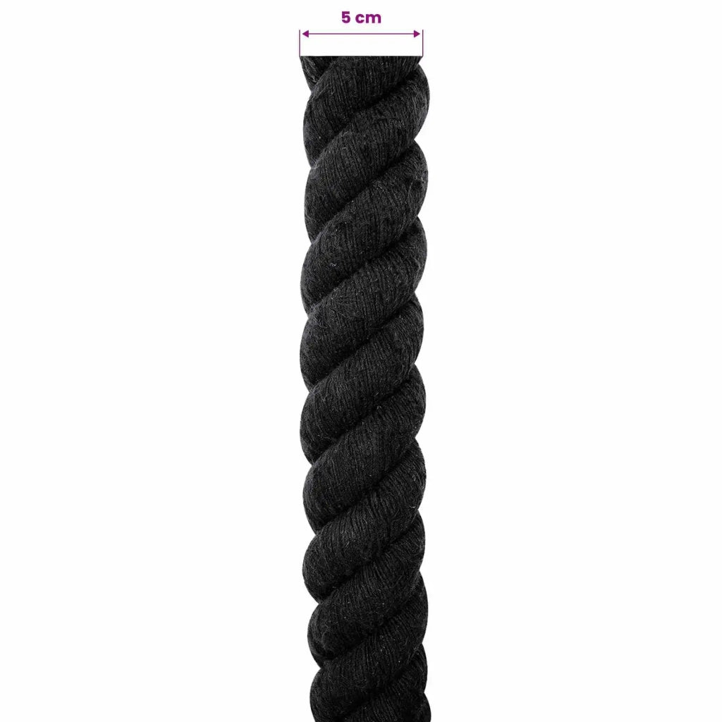 Corda Nero 5 x 5 x 500 cm Cotone