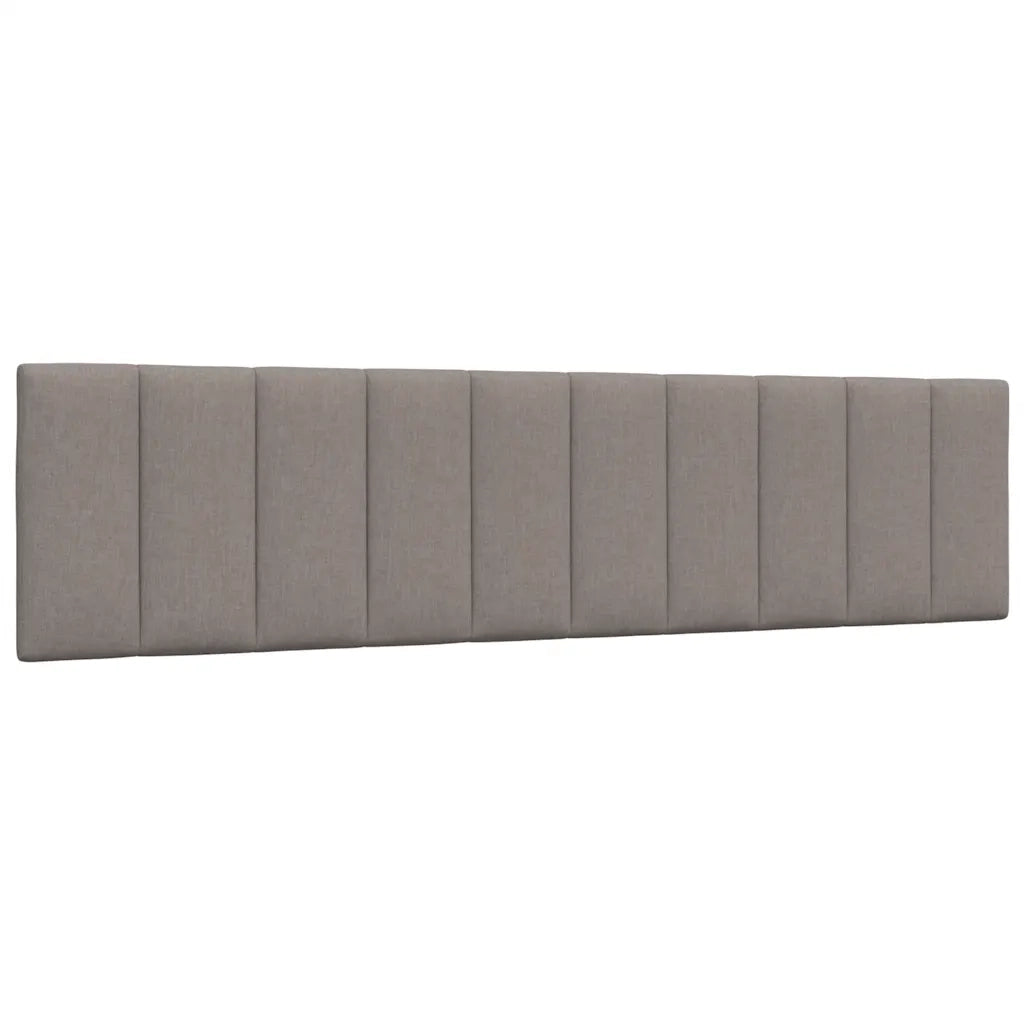 Letto con Materasso Hanko Tortora 200x200 cm in Tessuto 3310556