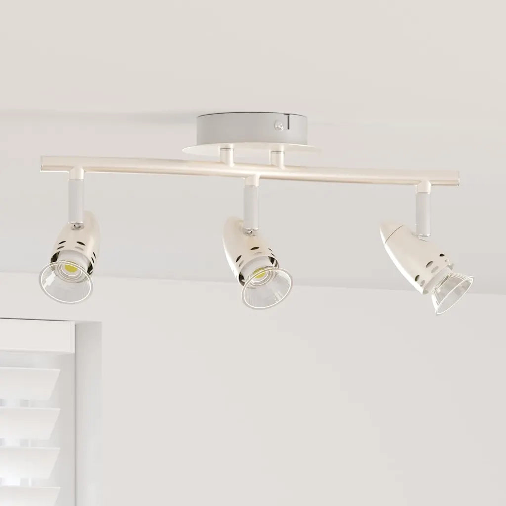 Faretto da soffitto Nichel 36,5 x 10 x 12,5 cm Metallo 4108218