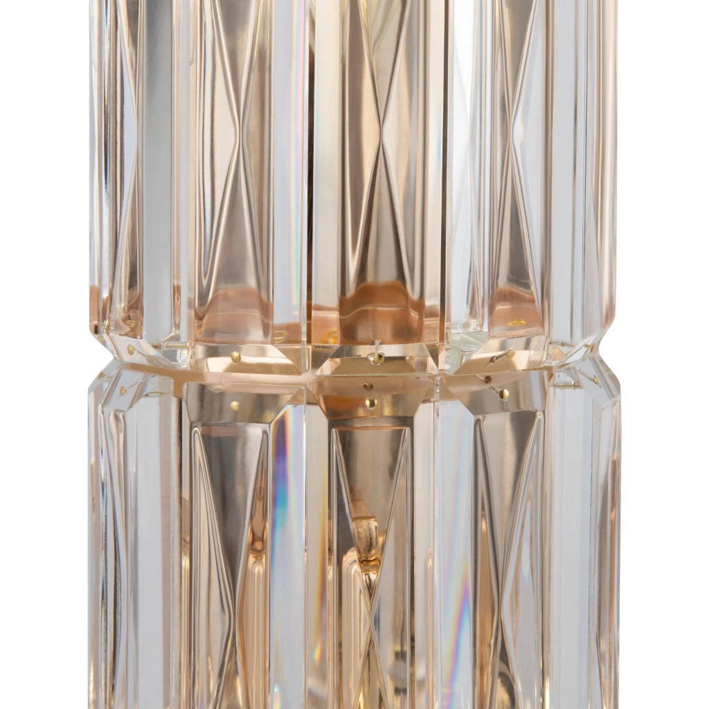 Maytoni applique contemporanea Facet 3 luci E14 oro metallo vetro trasparente