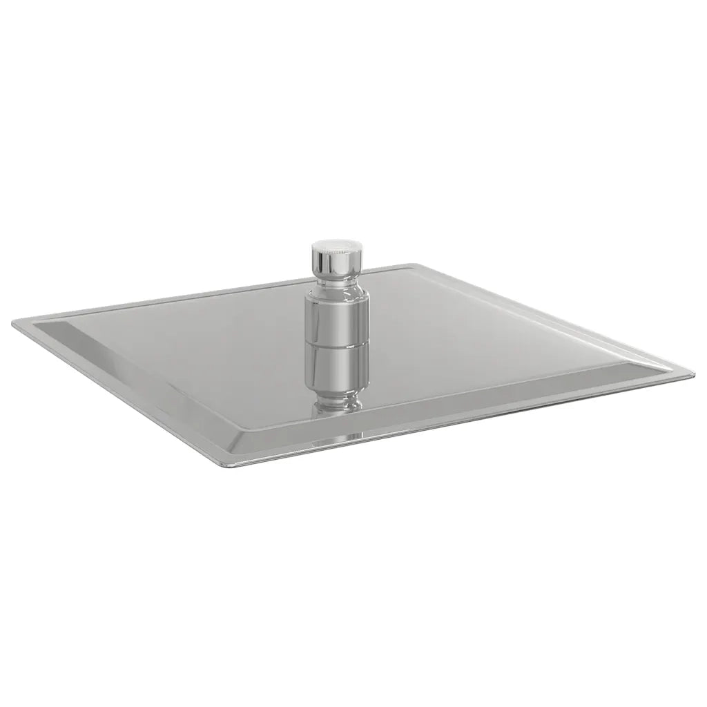 vidaXL Testa Doccia a Pioggia in Acciaio Inox 304 20x20 cm Quadrata