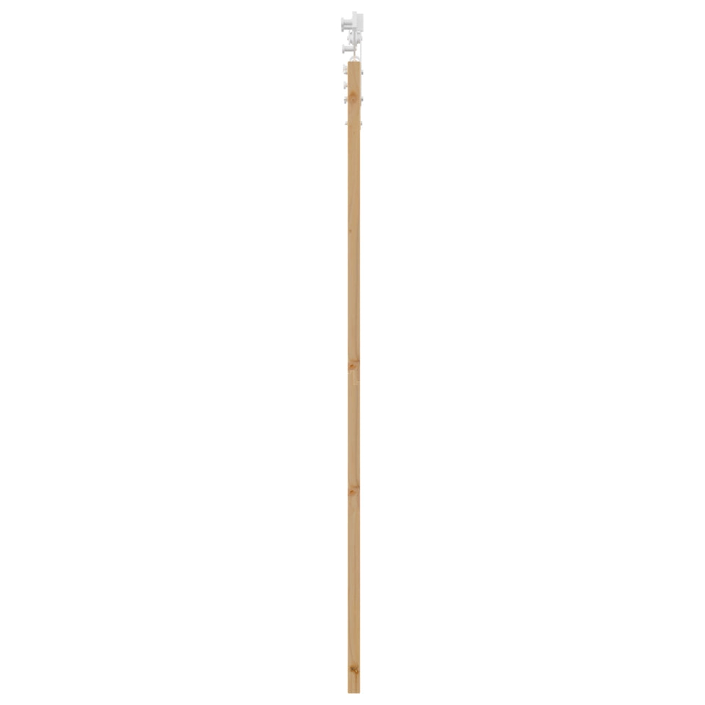 Set Porta Scorrevole  con Hardware 73.5x198.5 cm Legno Massello di Pino