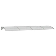 Pensilina per porta grigia 400x100 cm in policarbonato CFW1168114