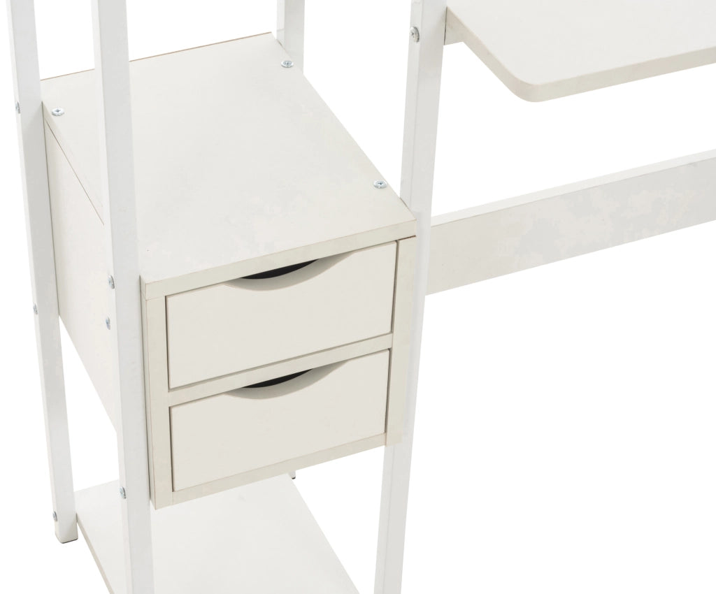 Scrivania studio Widnes bianco/bianco