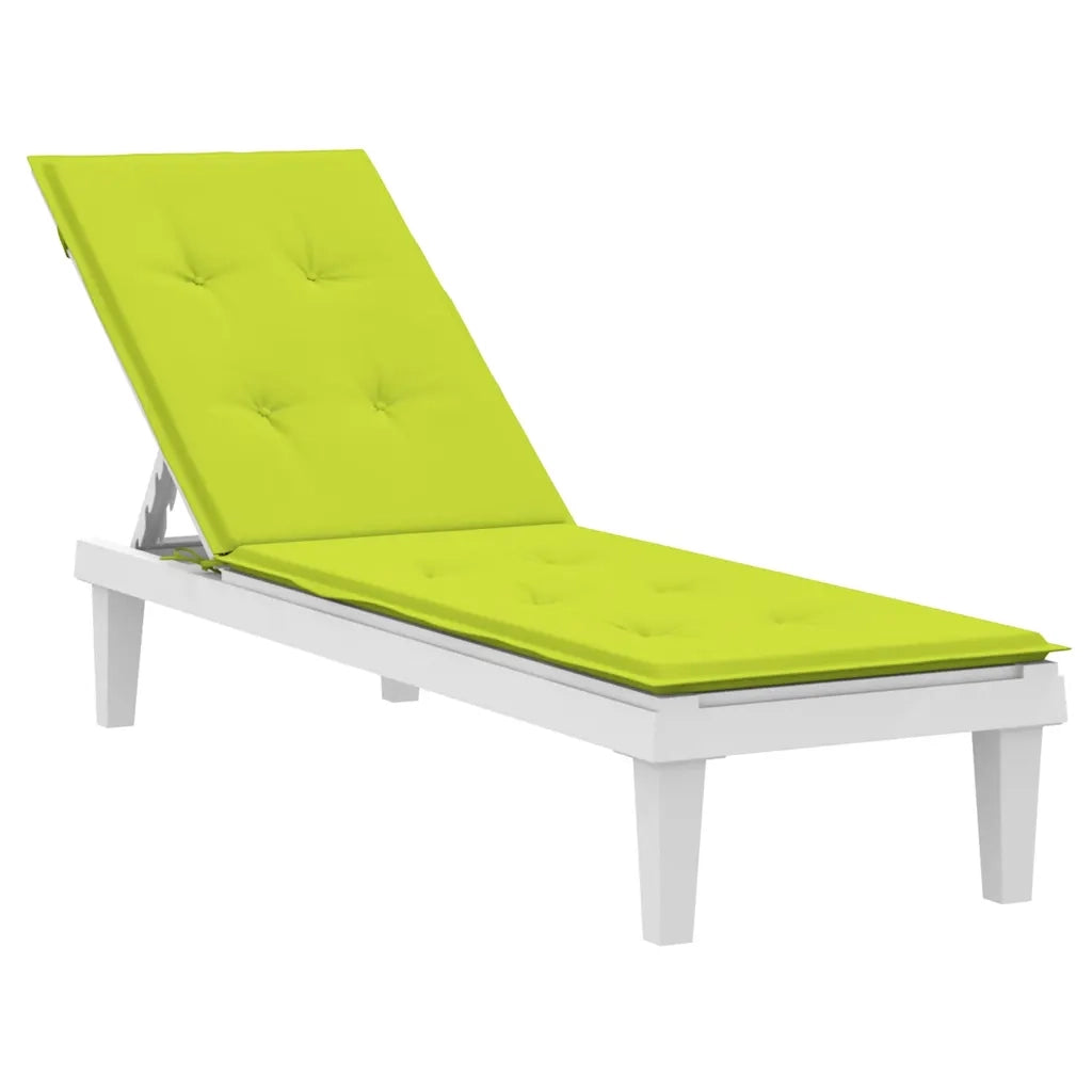 Cuscino per Sdraio Verde Brillante (75+105)x50x4 cm 314184