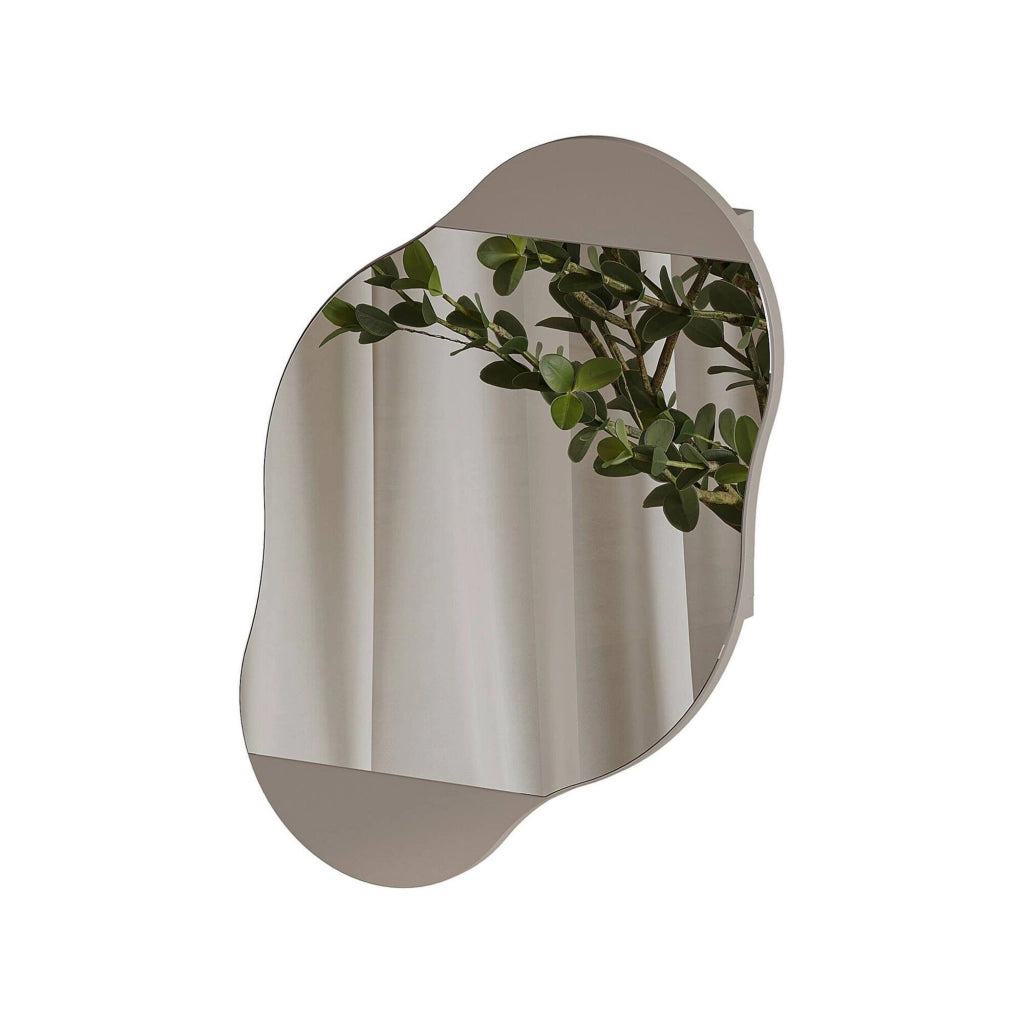 Asterisco, Specchio Materiale Struttura in Vetro, 60x75h cm Beige