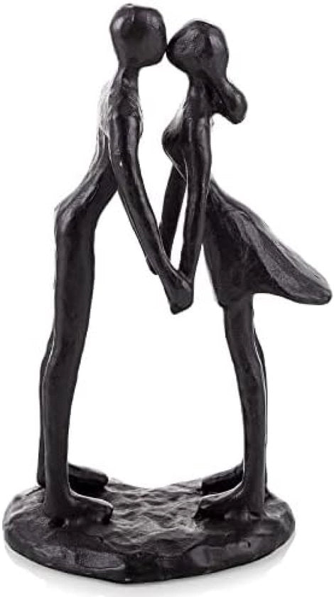 Paio di Statue di Cera - Sculpture Romantica - 1 pezzo - Nero - Cera