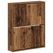 Mobiletto per Scarpe da Muro BREDA 71 x 17 x 86 cm Legno antico 897523