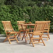 Sedie da Giardino Pieghevoli 4pz 47x63x90cm Legno Massello Teakcod mxl 100264