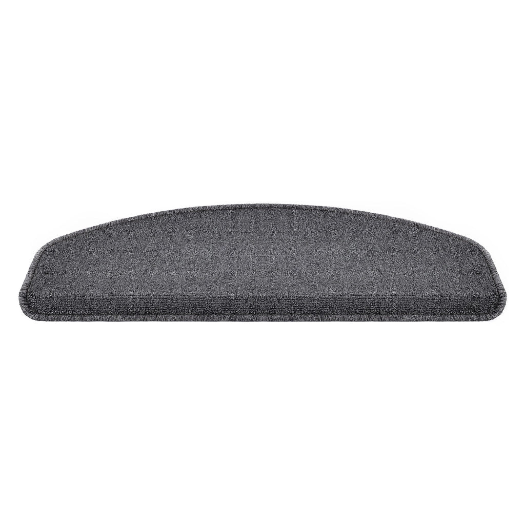 Set di 15 gradini antiscivolo semicircolari 65 x 24 cm con bordo grigio scuro 03_0007613