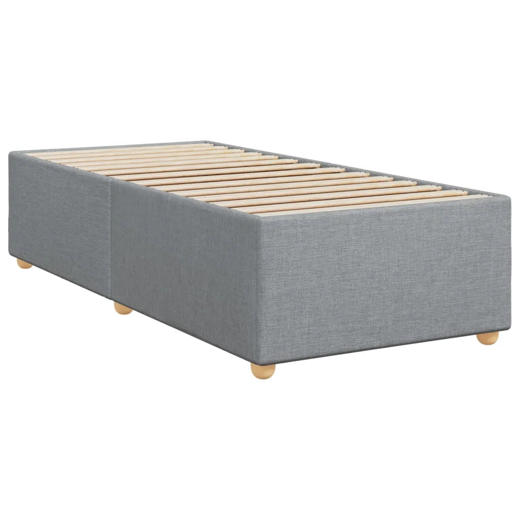 Giroletto a Molle con Materasso Grigio Chiaro 80x200 cm Tessuto 3293400