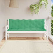 Cuscini Panca da Giardino 2 pz-Set di 2 Cuscini per panchina da esterno Verdi 180x50x7cm Tessuto Oxford