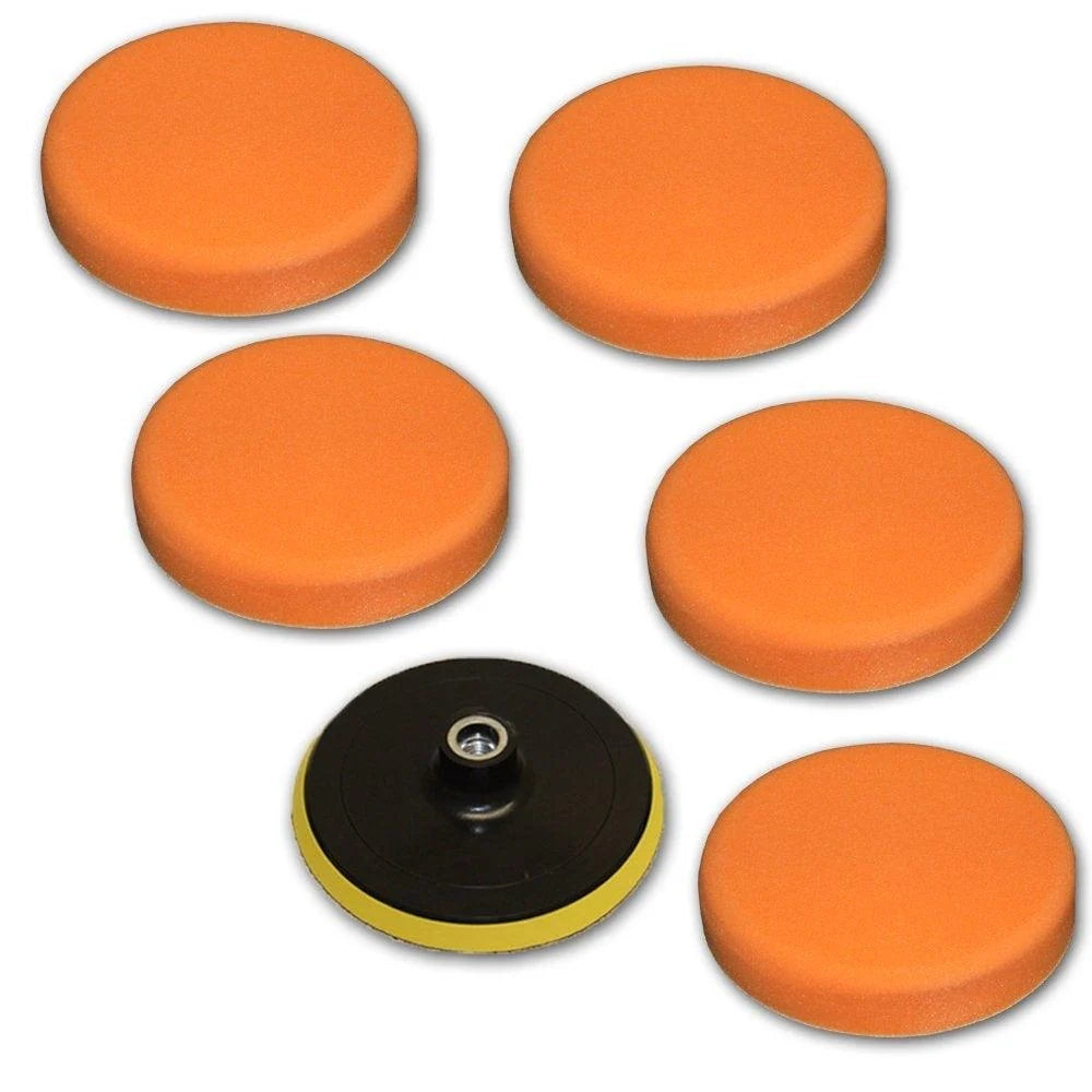 5 spugne lucidanti 150mm morbide + disco lucidante 3408065