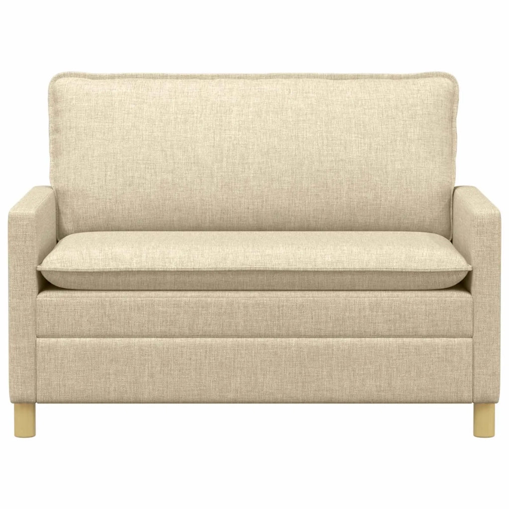 Divano Crema 126 x 81 x 87,5 cm Tessuto