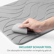 Matrice di assorbimento per bagno in argilla di diatomea - Rapido assorbimento e anti-slip - In design elegante