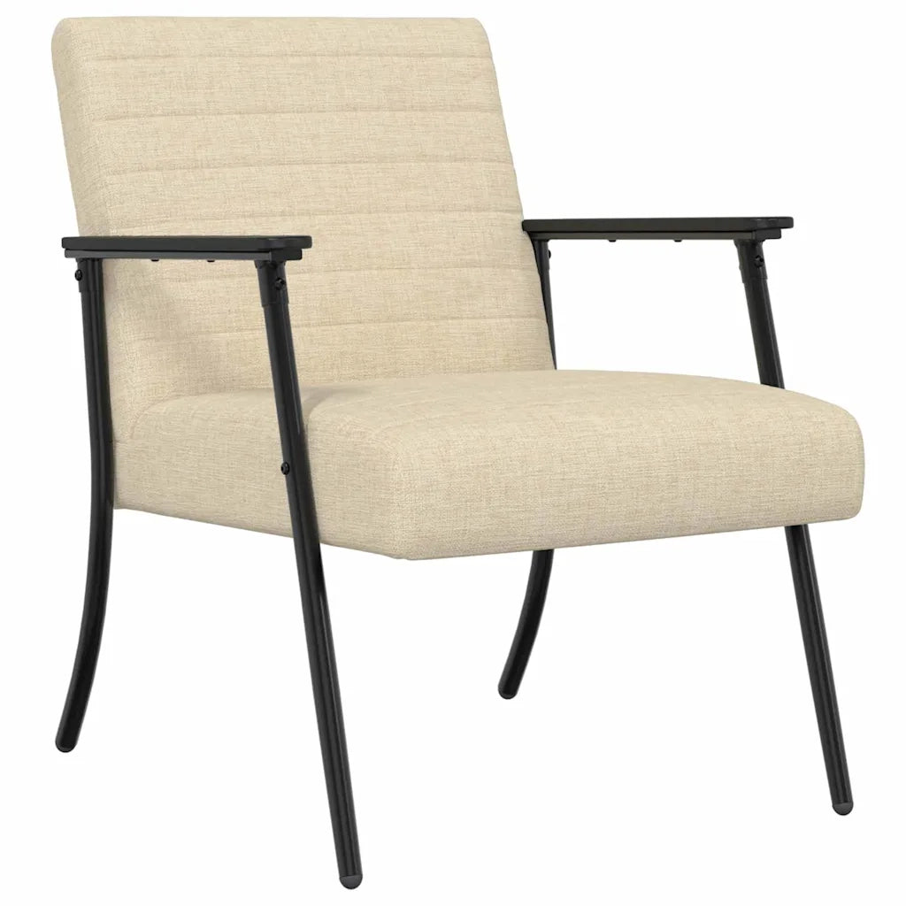 Poltrona | Sedia Relax Crema 59 x 75 x 78 cm Tessuto