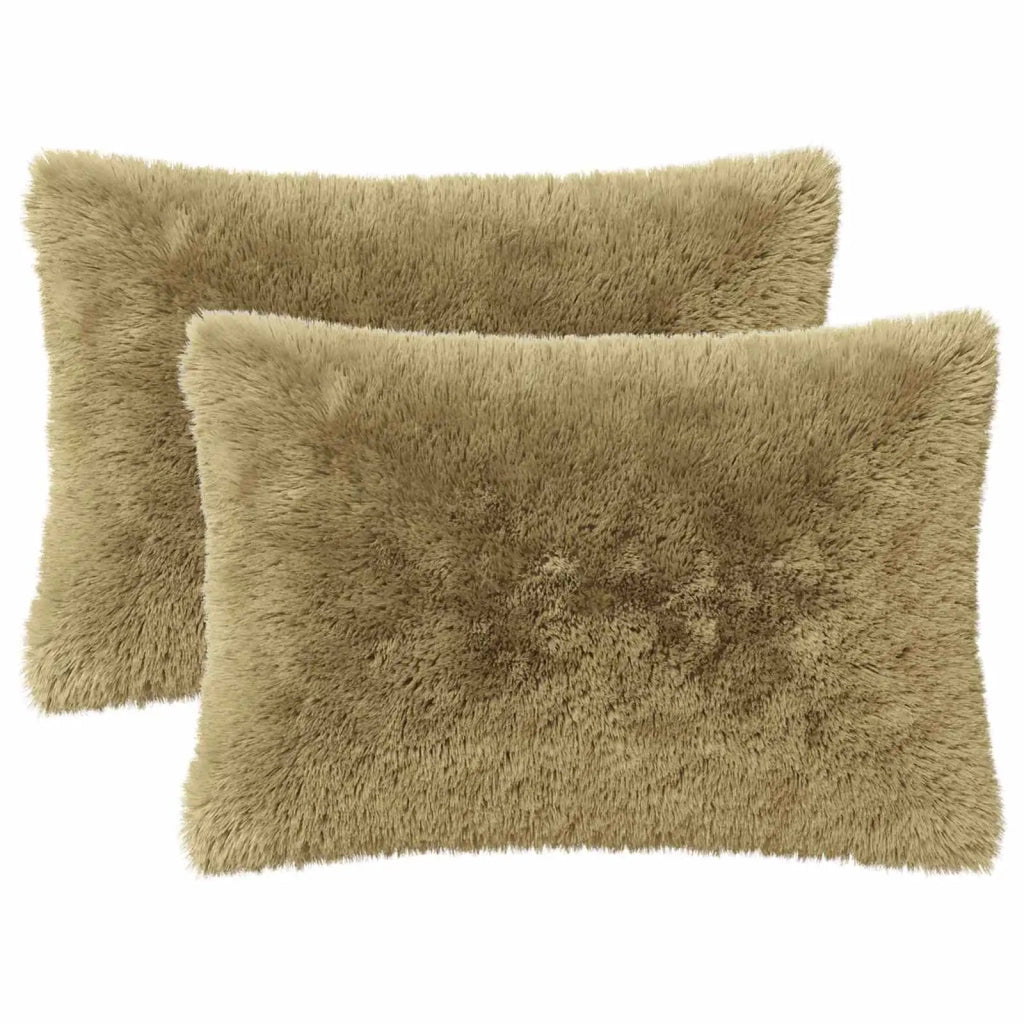 Cuscino con cuscino HEERLEN 6 pz Grigio Chiaro Fleece PV 924046