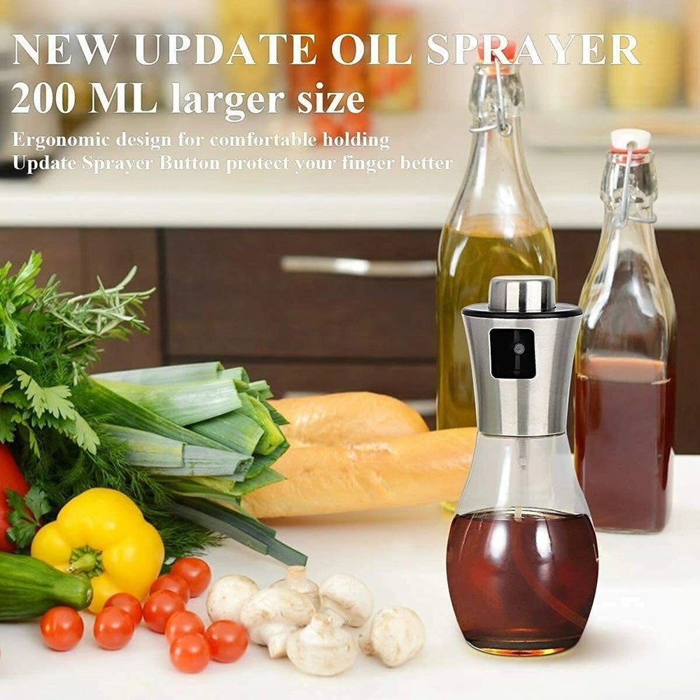 Trade Shop - Spruzzino Olio Per Friggitrice Ad Aria 200 Ml Spruzzatore Oliera Spray Portatile -