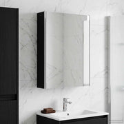 Mobiletto per specchio da bagno Rovere Nero 53,5 x 15,5 x 70 cm